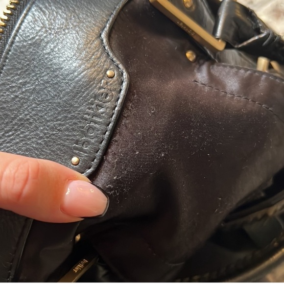 Botkier Black Nylon Shoulder Duffle Bag w/ Leather Detail - Picture 10 of 10